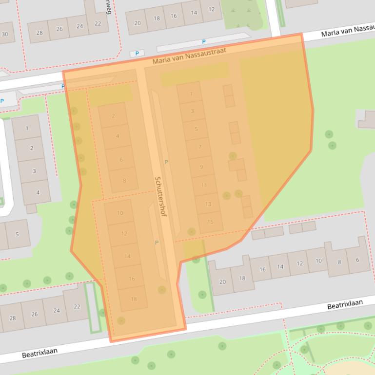 Kaart van postcodegebied 4694EC.