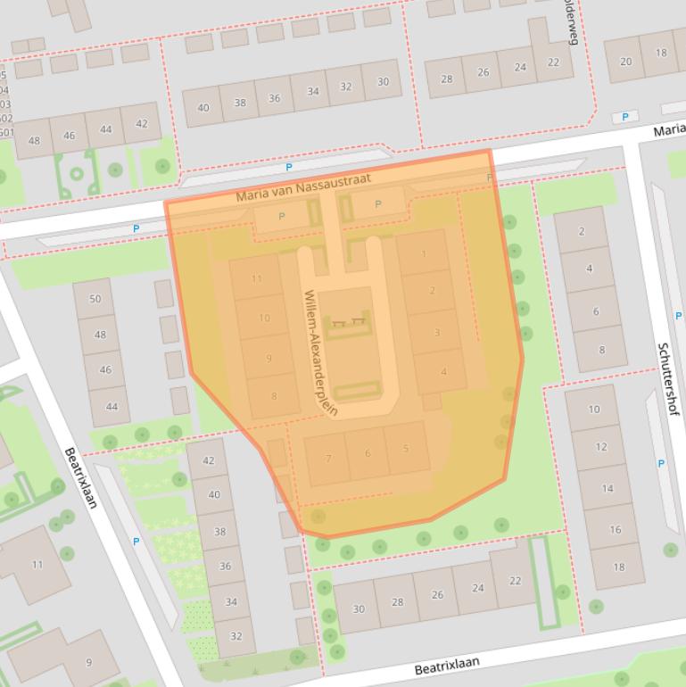 Kaart van postcodegebied 4694ED.