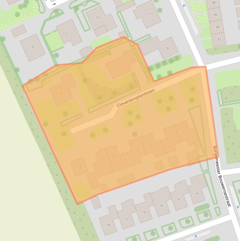 Kaart van postcodegebied 4694ES.