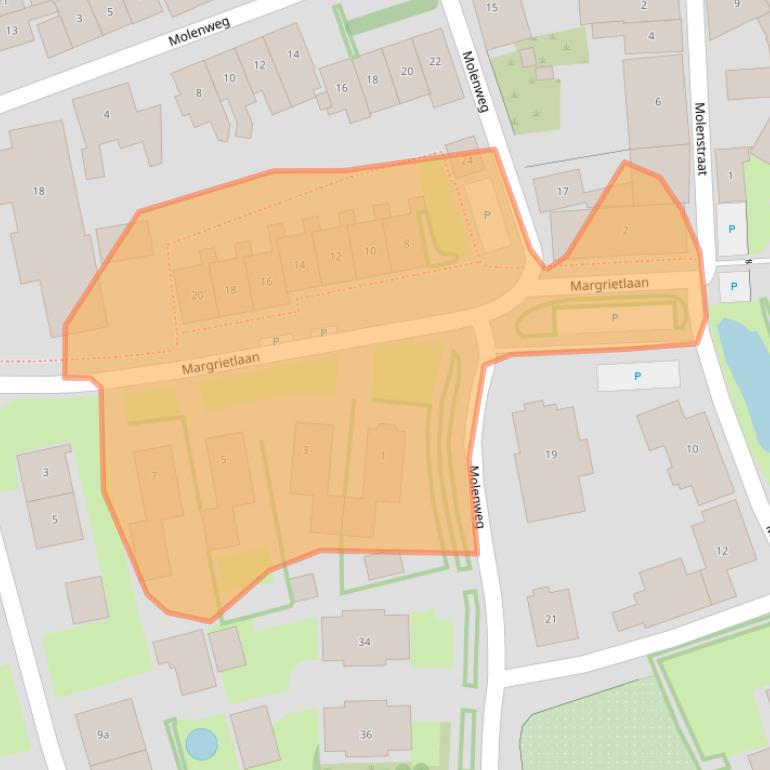 Kaart van postcodegebied 4694ET.