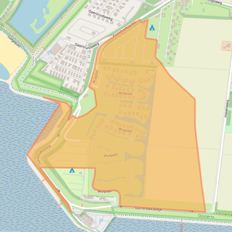 Kaart van postcodegebied 4694PM.