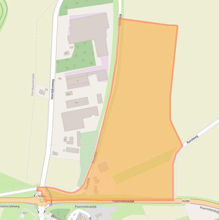 Kaart van postcodegebied 4694RE.