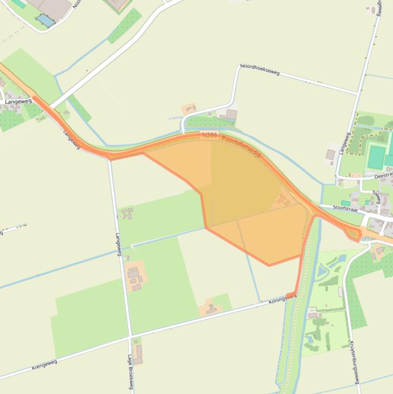 Kaart van postcodegebied 4694RH.