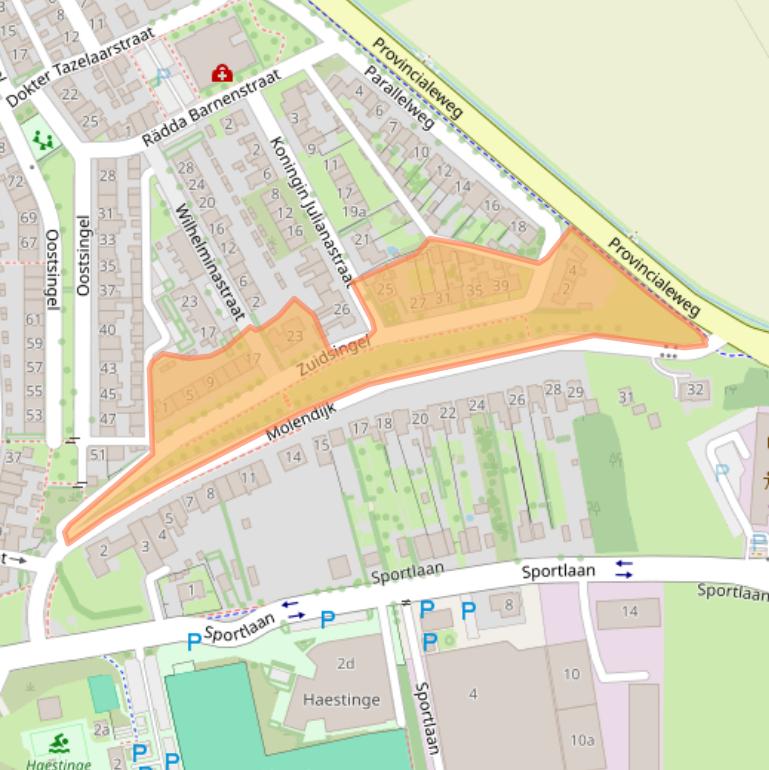 Kaart van postcodegebied 4695BD.