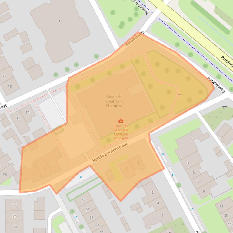 Kaart van postcodegebied 4695BJ.