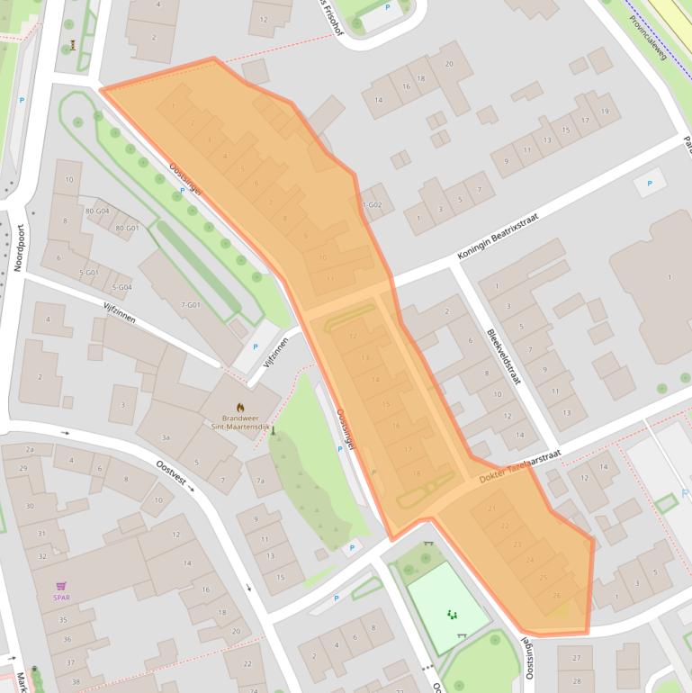 Kaart van postcodegebied 4695BM.