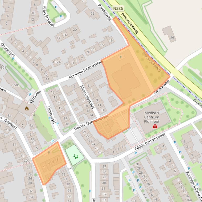 Kaart van postcodegebied 4695BP.