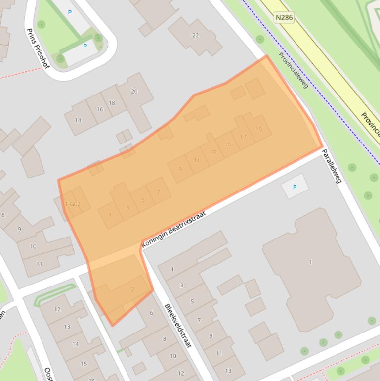 Kaart van postcodegebied 4695BS.