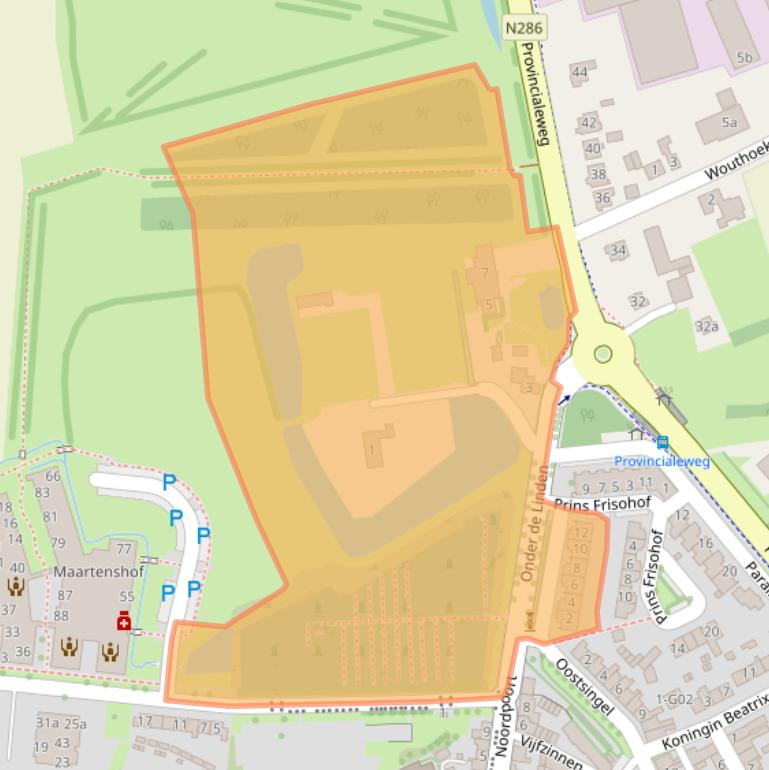 Kaart van postcodegebied 4695BV.