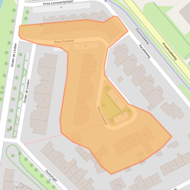 Kaart van postcodegebied 4695BZ.