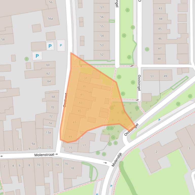 Kaart van postcodegebied 4695CB.