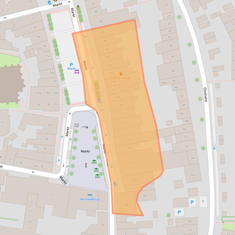 Kaart van postcodegebied 4695CH.