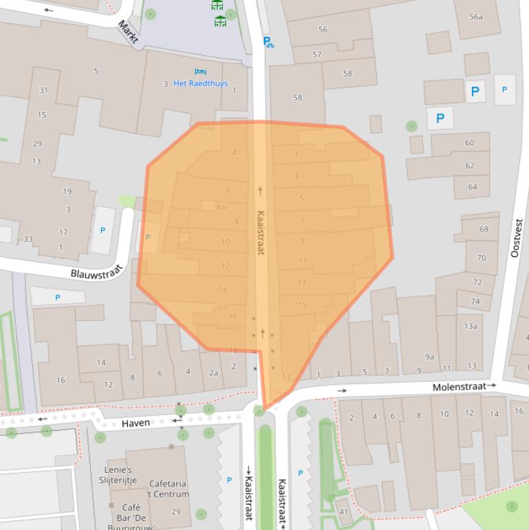 Kaart van postcodegebied 4695CJ.