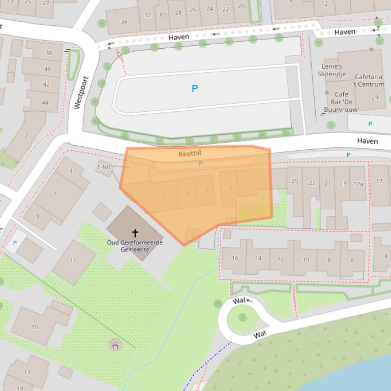 Kaart van postcodegebied 4695CM.