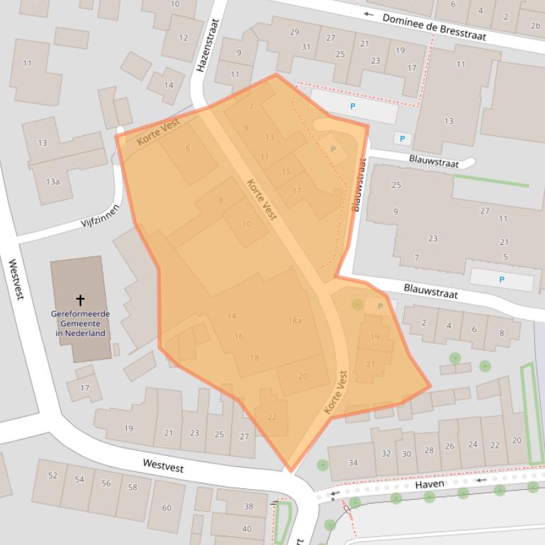 Kaart van postcodegebied 4695CS.