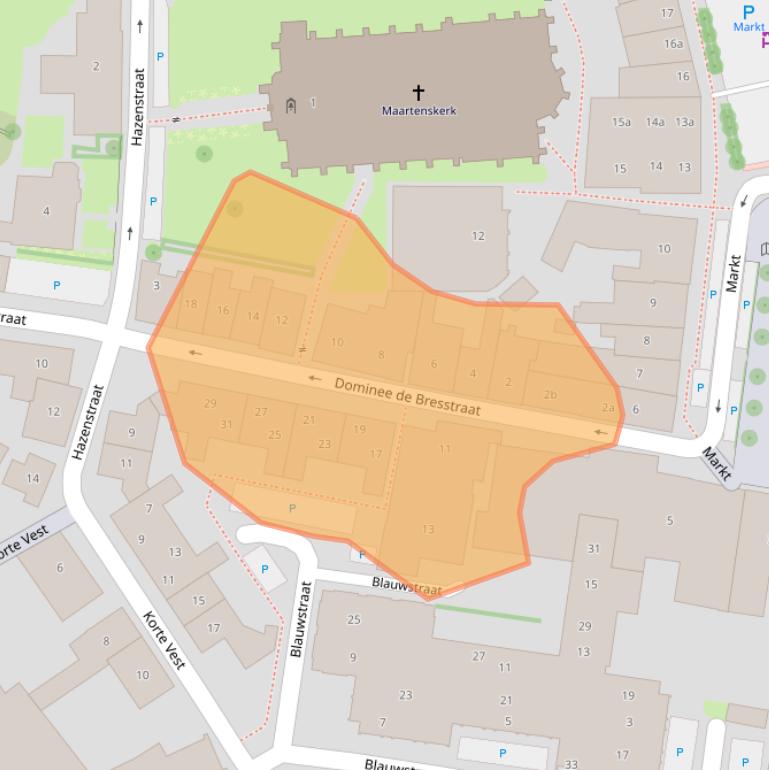 Kaart van postcodegebied 4695CT.