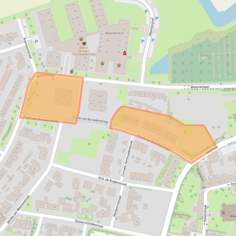 Kaart van postcodegebied 4695EJ.