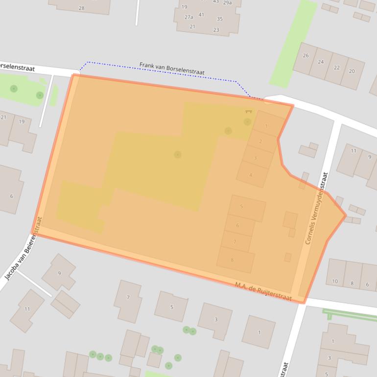 Kaart van postcodegebied 4695EK.