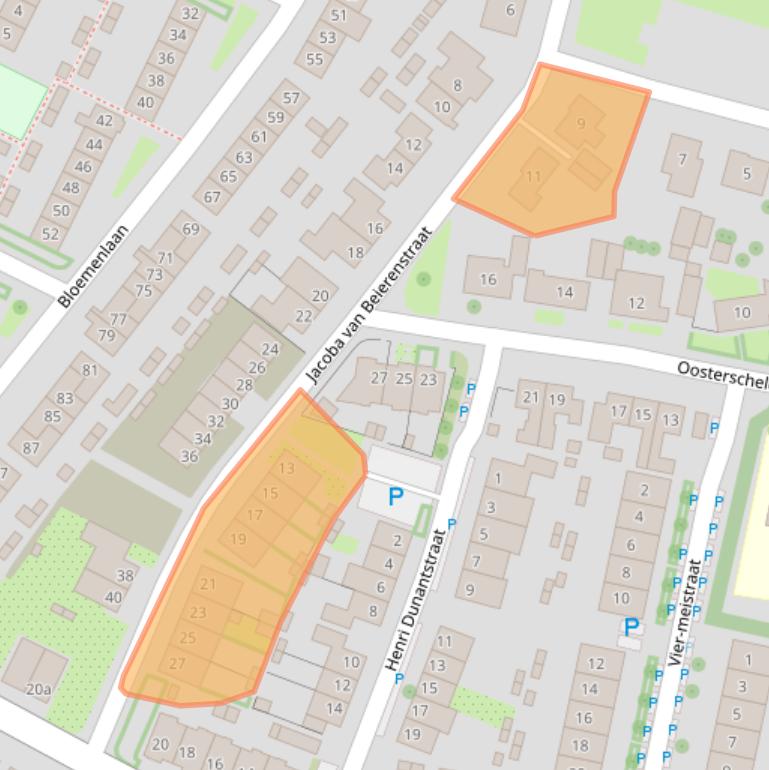 Kaart van postcodegebied 4695EP.