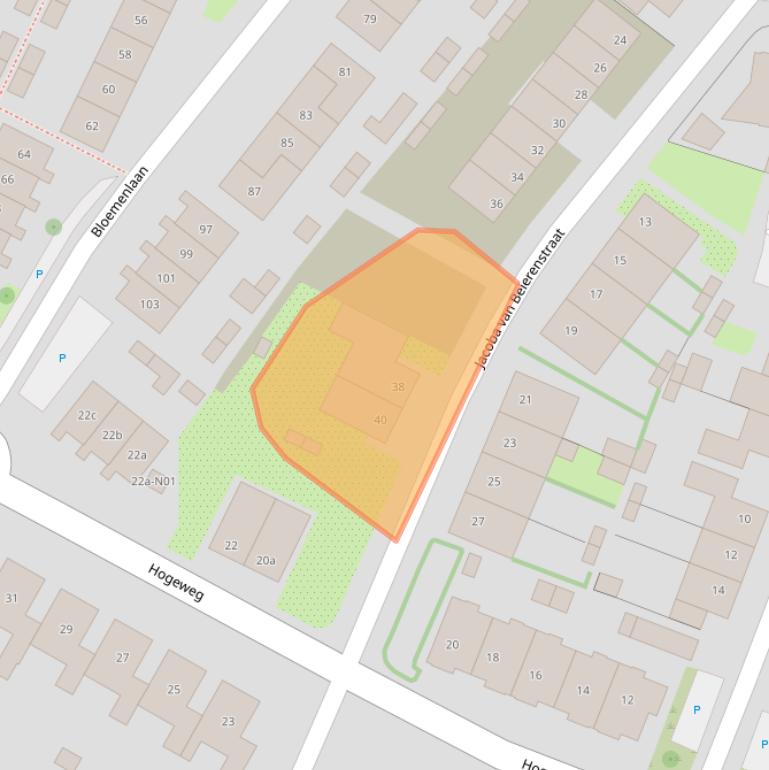 Kaart van postcodegebied 4695ES.