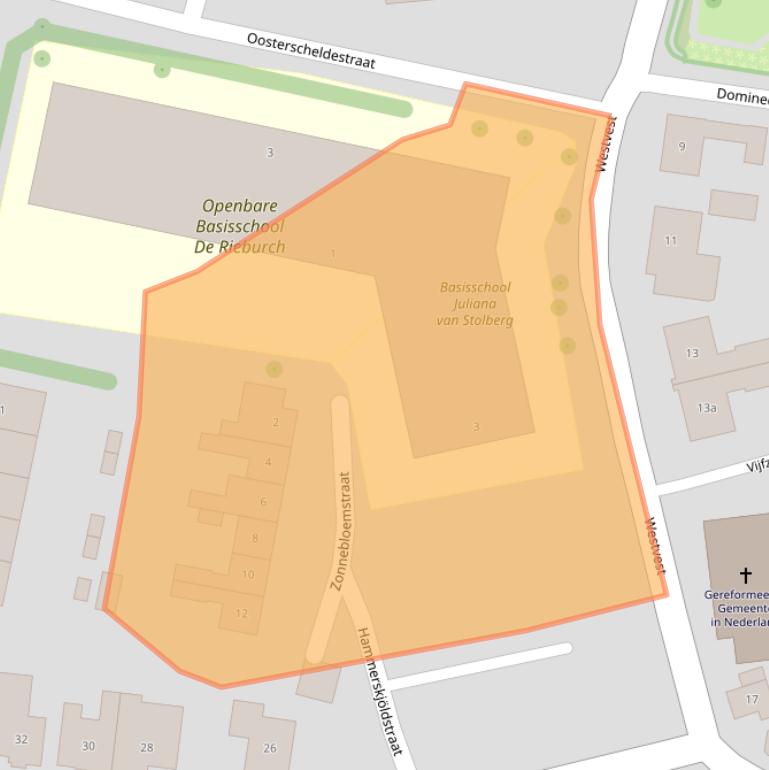 Kaart van postcodegebied 4695EX.