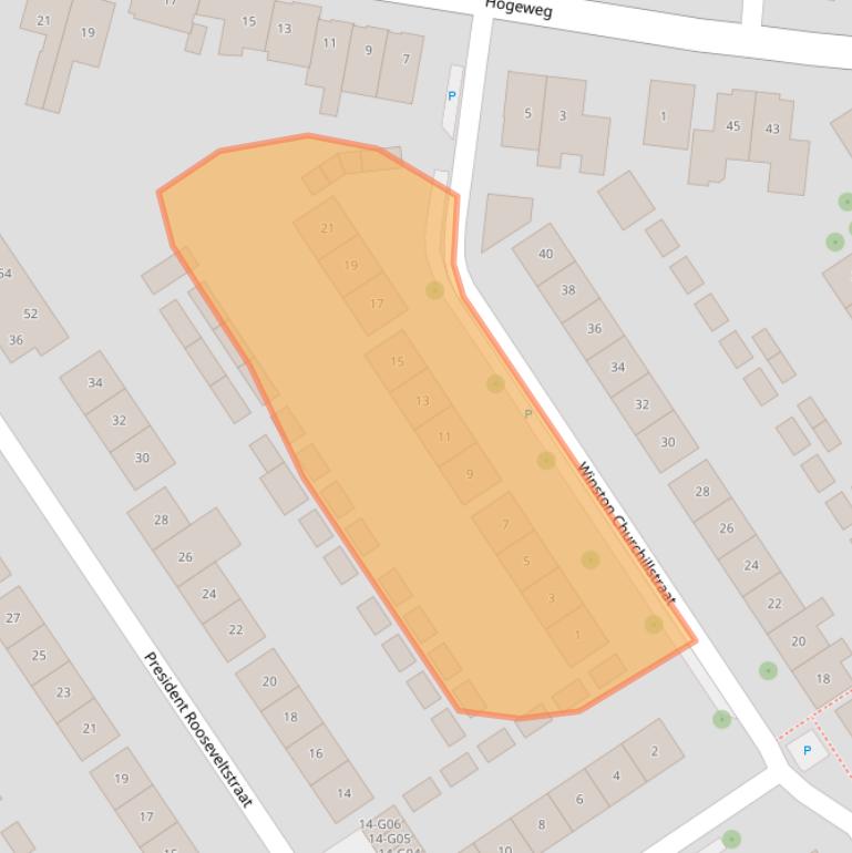 Kaart van postcodegebied 4695GG.