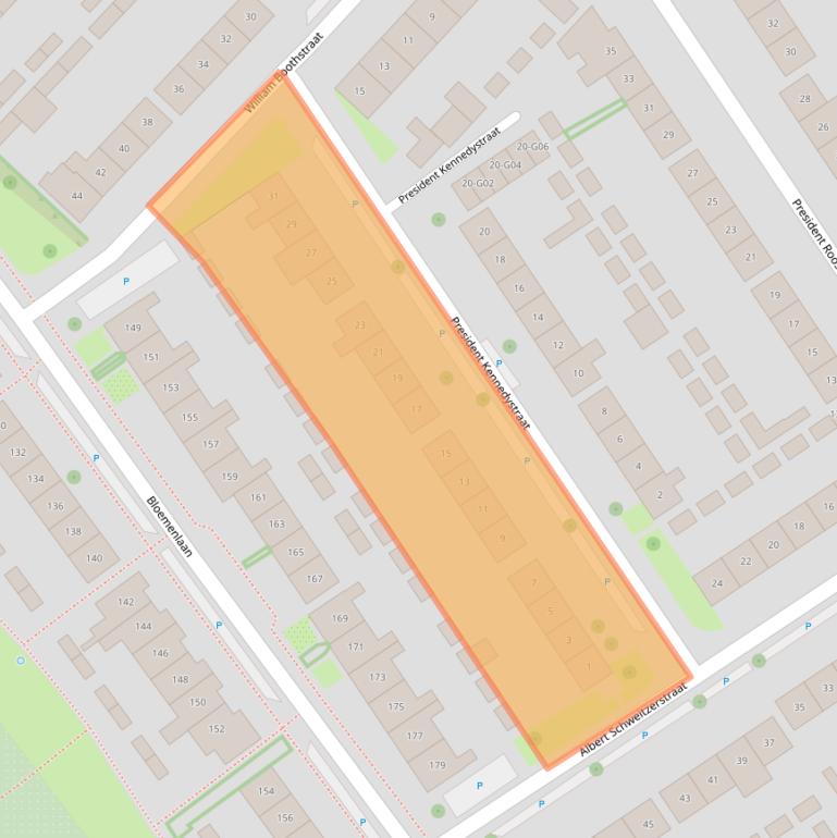 Kaart van postcodegebied 4695GT.