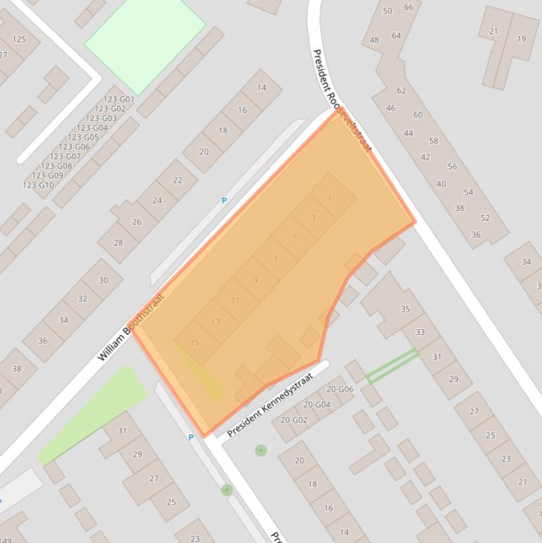 Kaart van postcodegebied 4695GW.