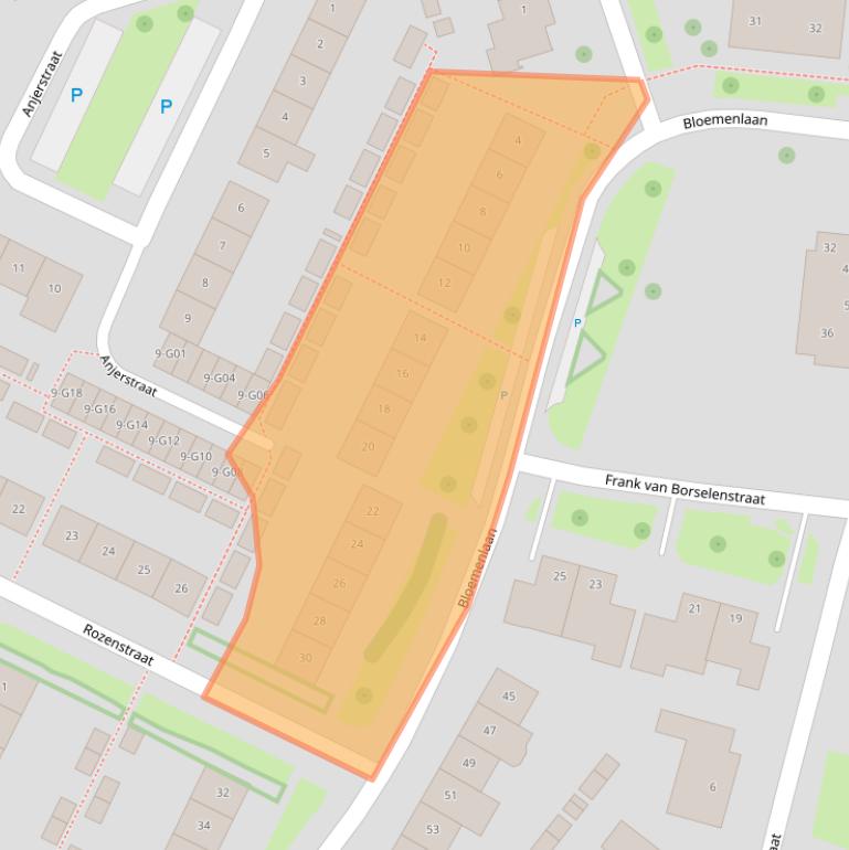 Kaart van postcodegebied 4695HB.