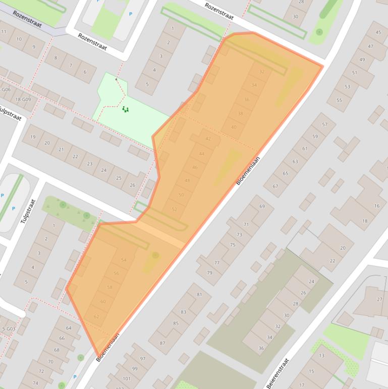 Kaart van postcodegebied 4695HC.