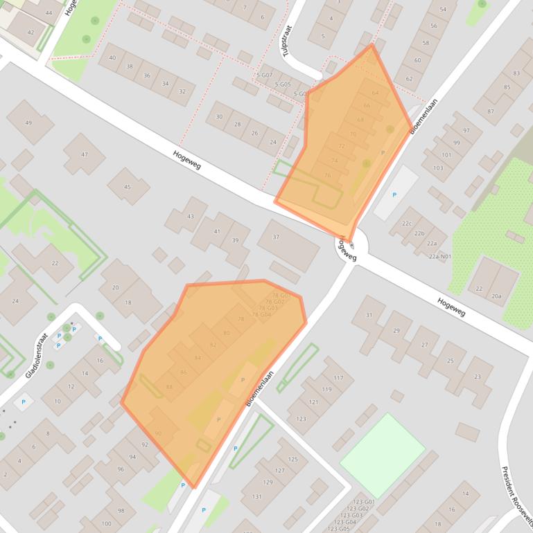 Kaart van postcodegebied 4695HD.