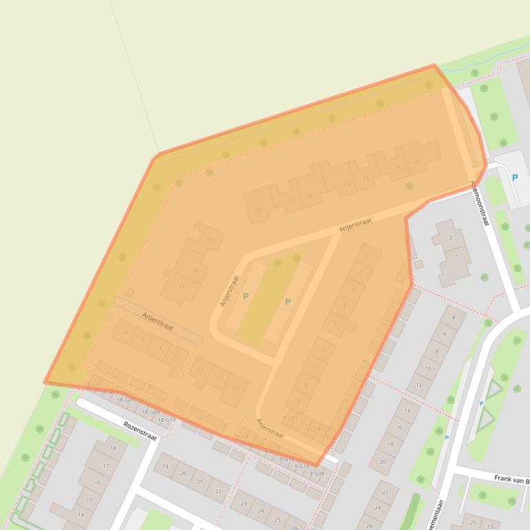 Kaart van postcodegebied 4695HJ.