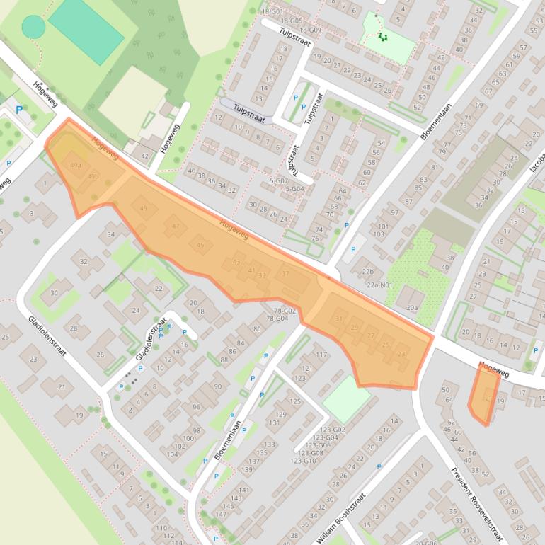 Kaart van postcodegebied 4695HM.