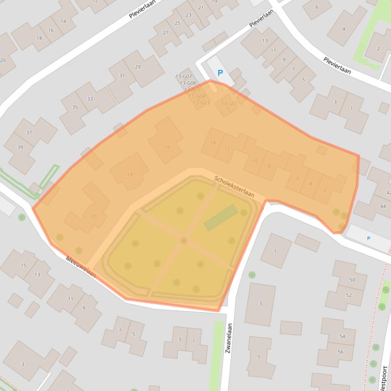 Kaart van postcodegebied 4695JG.