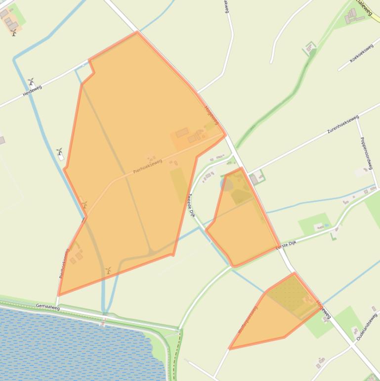 Kaart van postcodegebied 4695PE.