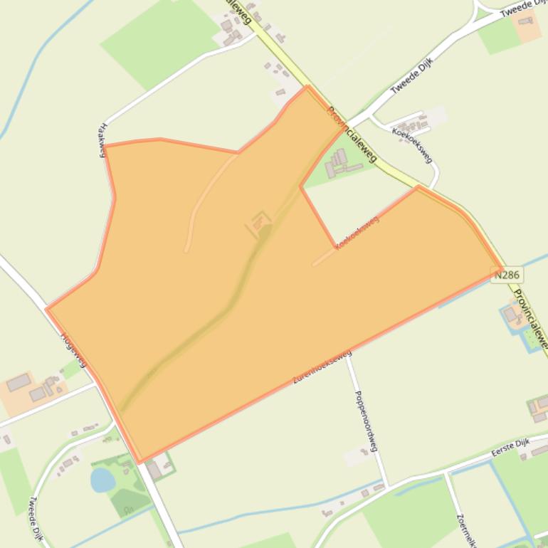 Kaart van postcodegebied 4695PL.