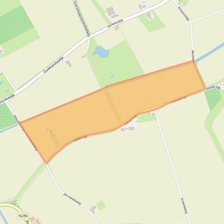 Kaart van postcodegebied 4695PM.