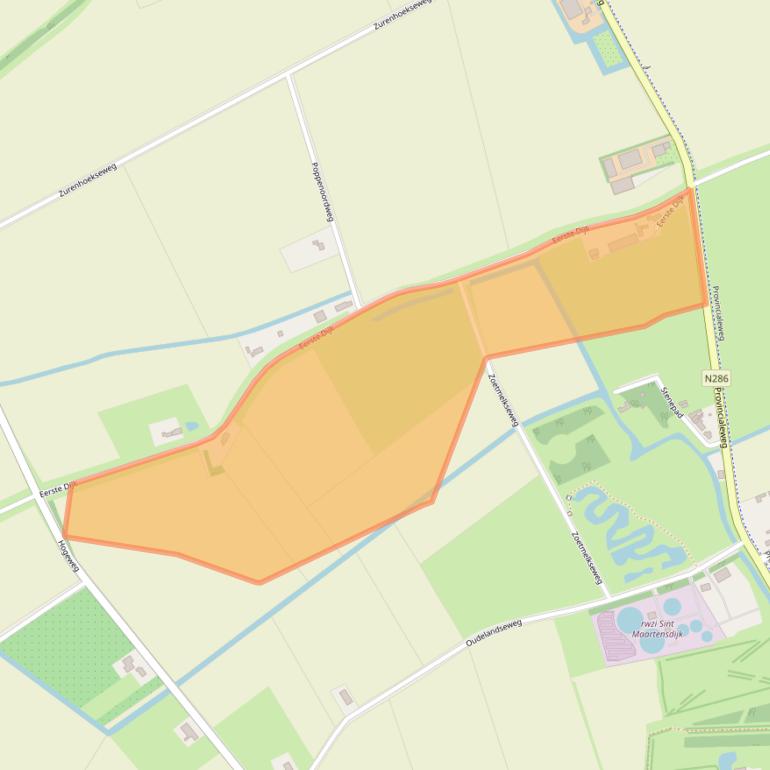 Kaart van postcodegebied 4695PN.