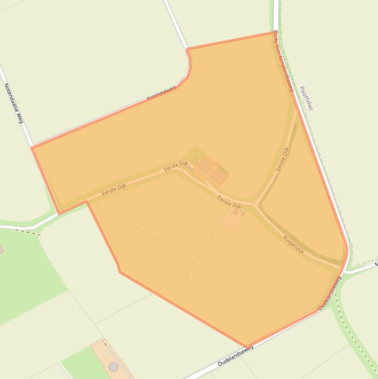 Kaart van postcodegebied 4695PR.