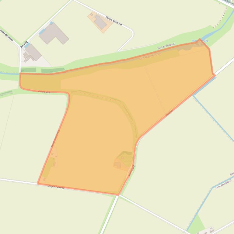 Kaart van postcodegebied 4695PS.