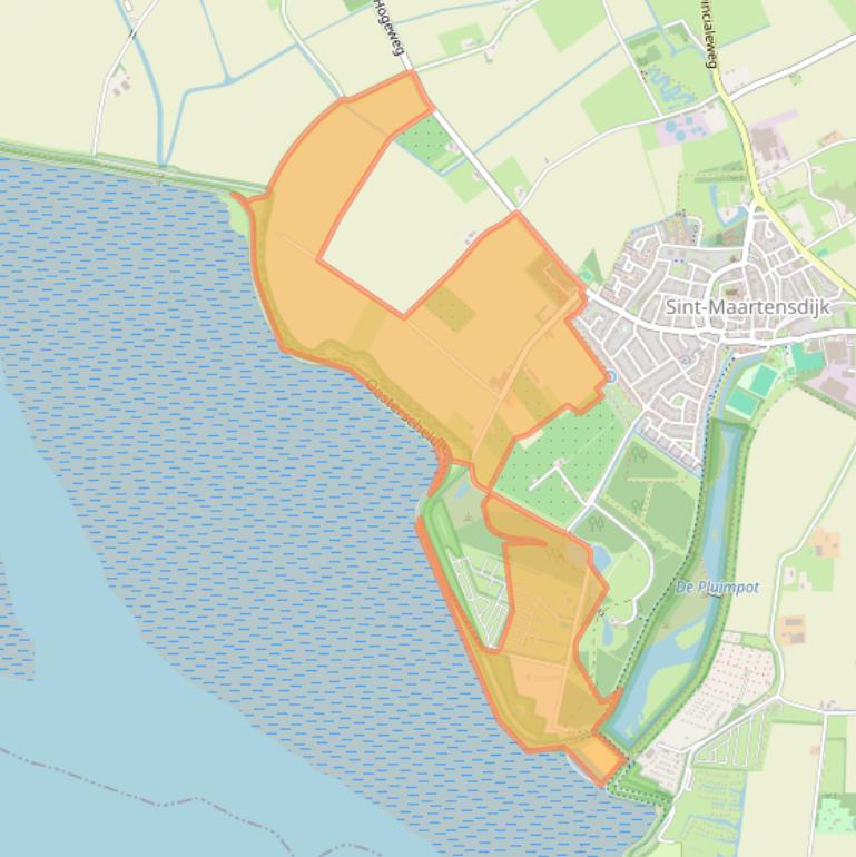 Kaart van postcodegebied 4695RA.