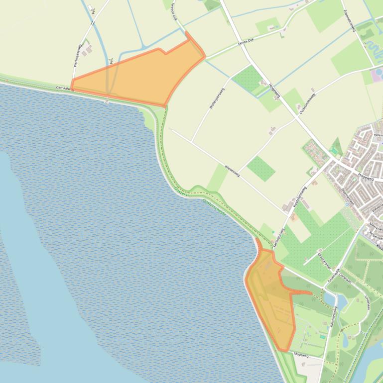 Kaart van postcodegebied 4695RB.