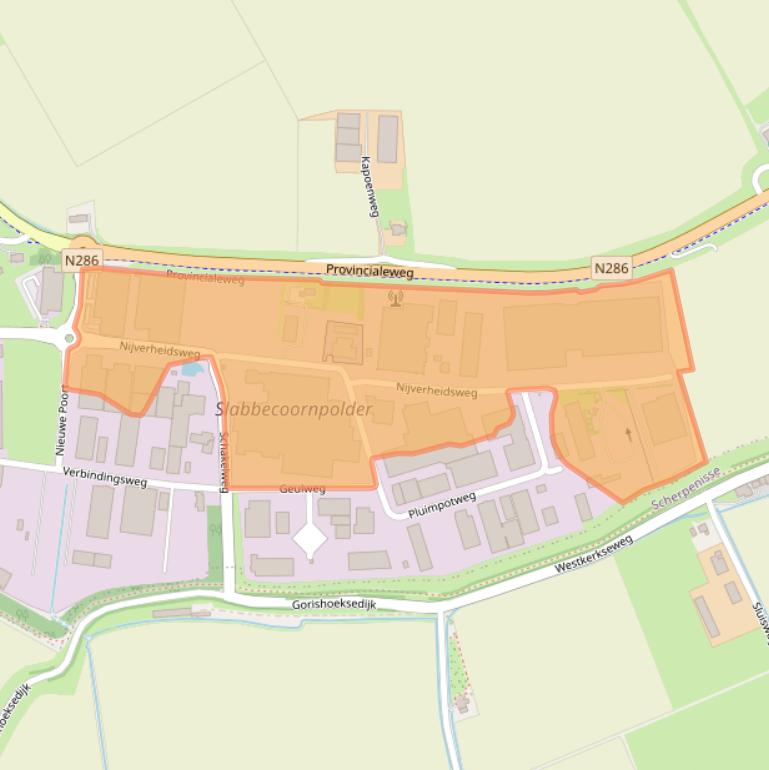 Kaart van postcodegebied 4695RC.