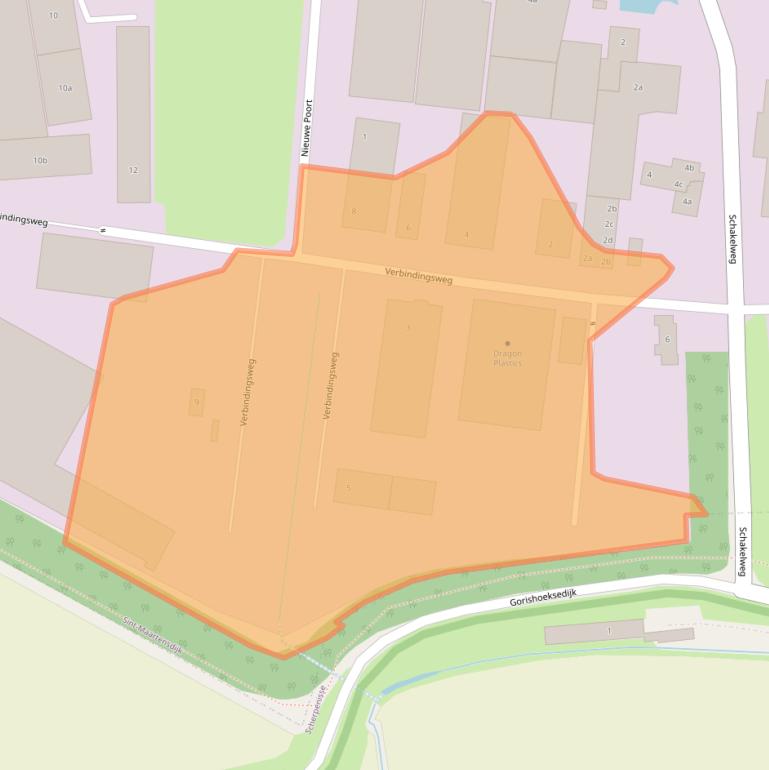 Kaart van postcodegebied 4695RV.