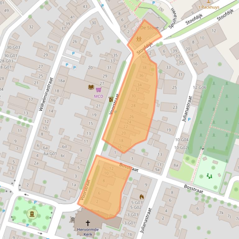 Kaart van postcodegebied 4696BK.