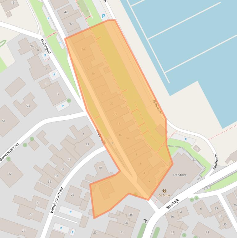 Kaart van postcodegebied 4696BL.