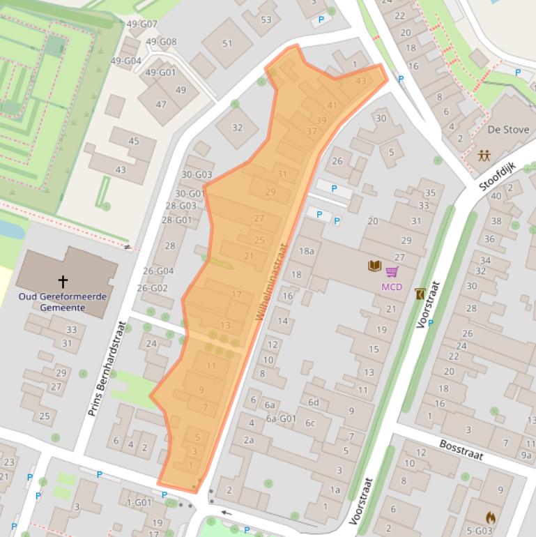 Kaart van postcodegebied 4696BR.