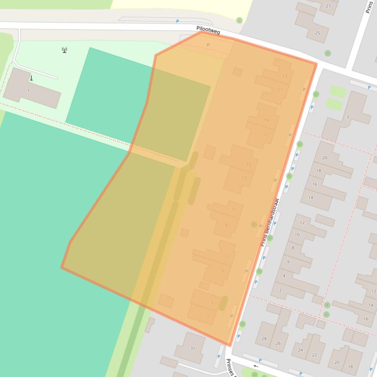 Kaart van postcodegebied 4696BT.