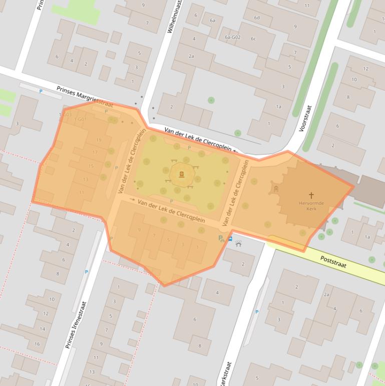 Kaart van postcodegebied 4696BZ.