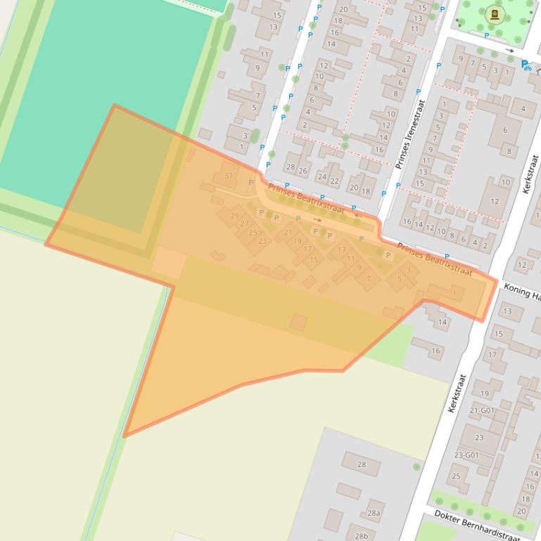 Kaart van postcodegebied 4696CB.